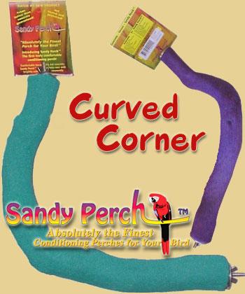 sandy perch curved corner nail conditioning perch